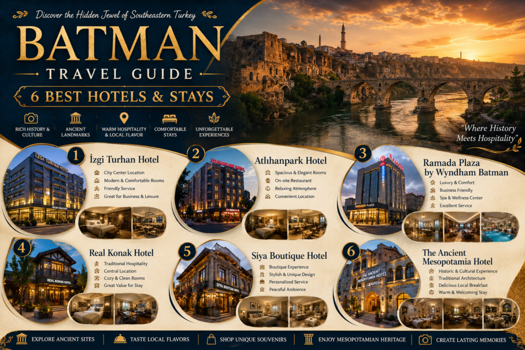 Best Hotels in Batman Turkey – Luxury Hotels and Boutique Stays